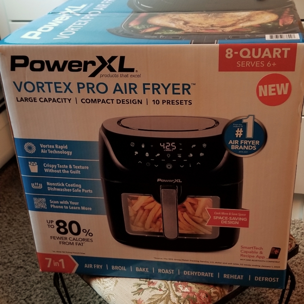 POWERXL Vortex 8QT basket air fryer NEW.